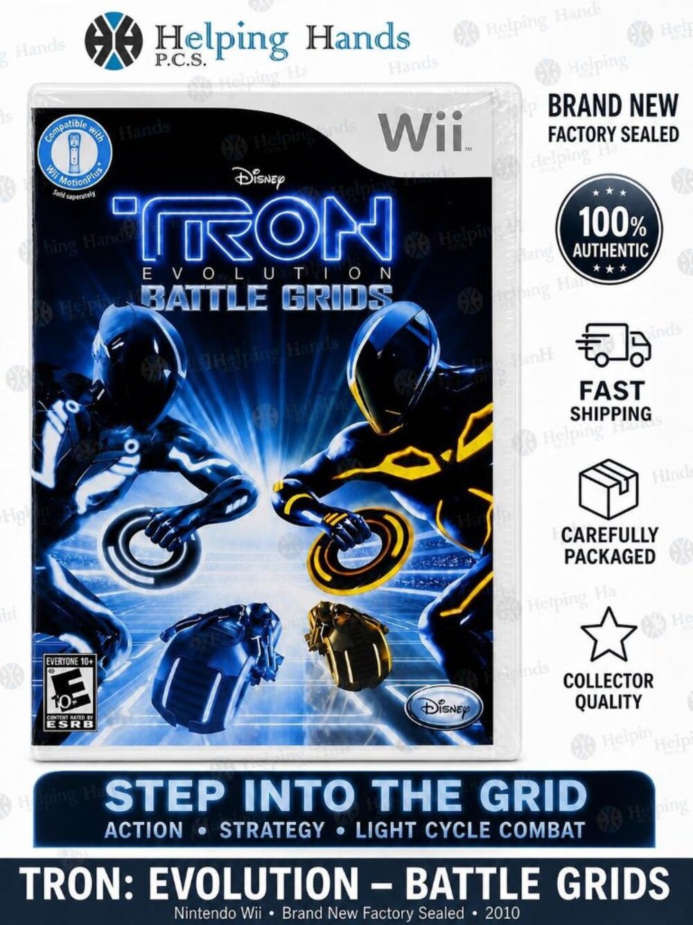 TRON: Evolution – Battle Grids Nintendo Wii Brand New Factory Sealed 2010